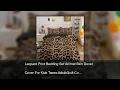 Leopard Print Bedding Set Animal Skin Duvet Cover For Kids Teens Adult Quilt Cover Polyester Co