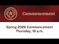 Spring 2026 10am Thursday May 14