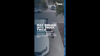 Thief breaks into pickup twice in one day in Fresno California