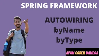 Spring Framework tutorial Autowiring in Spring with Example byType byName LEC 10