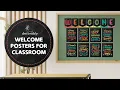 Create a Vibrant Learning Space with Chalkboard Classroom Welcome sign