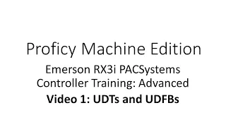 1 - UDTs and User Defined Function Blocks