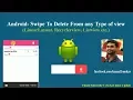 Android - Swipe to Delete Recyclerview LinearLayout Relative layout