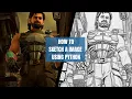 Mastering Artistic Outlines in Python OpenCV and Turtle Graphics Tutorial