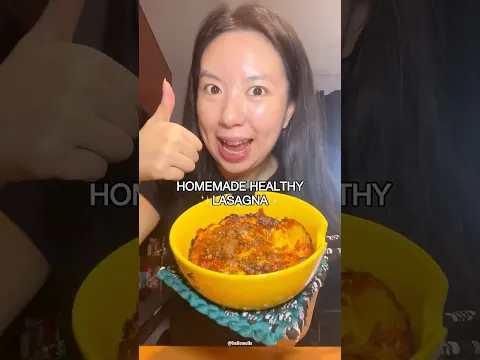 BIKIN HOMEMADE HEALTHY LASAGNA🤤👍🏻 #homemade #masak #lasagna #makan #sehat #enak #hellomelle