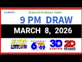 Lotto Result Today 9pm March 8 2026 PCSO