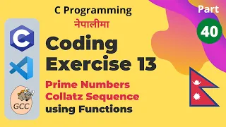 Coding Exercise 13 Function Arguments and Return Values C Programming Tutorial in Nepali