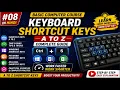Computer Productivity Hacks A to Z Keyboard Shortcuts