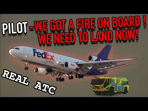 Download MP3 REAL ATC | Mayday mayday mayday, we have fire on board. FedeEX DC10
