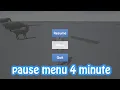 Make a simple Pause Menu in Unreal Engine