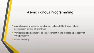 4 - What is Asynchronous Programming