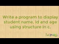 A Review of Structure in C Programing - VTU Computer Science and Engineering 18CS45 CBCS 2018