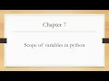 12th computer science - chapter 7