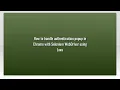 How to handle authentication popup in Chrome with Selenium WebDriver using Java