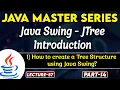 Java Swing JTree Introduction Part-14 How to create a tree structure using java swing