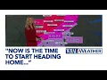 Winter Weather Forecast Update 5 30PM 1 24 26 Sleet starting to fall across Central North Carolina