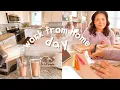 Lagu a quiet work from home day in my life vlog | protein shake recipe | pesto pasta and a walk