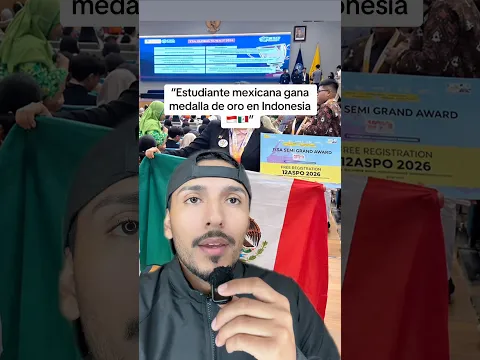 Estudiante mexicana gana medalla de oro en Indonesia #sabiasque #curiosidades #shorts