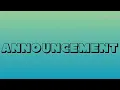 Announcement Only Oakley