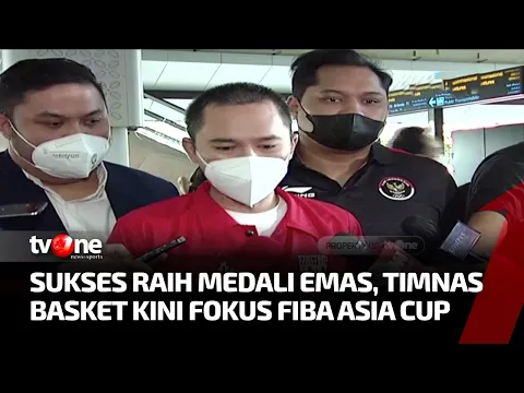 Sabet Emas di Sea Games 2021, Timnas Basket Disambut Meriah saat Tiba di Indonesia