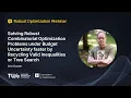 Arie Koster - Solving Robust Combinatorial Optimization Problems under Budget Uncertainty faster