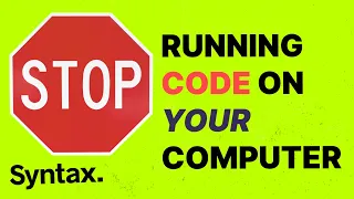 stop running code on your computer