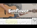 Sunflower - Post Malone Swae Lee Fingerstyle Guitar TAB Chords