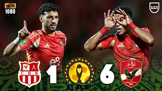 مباراة تاريخية ملخص الأهلي وشباب بلوزداد 6 1 دوري أبطال أفريقيا 2025 FHD 