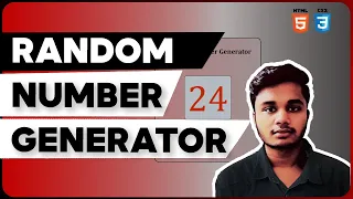 Random Number Generator using HTML CSS Full Stack Web Development