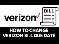 How To Change Verizon Bill Due Date 2025
