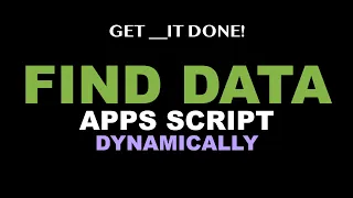 Find Data Using Headers in Google Sheets - Apps Script JavaScript