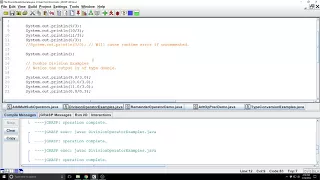 The Division Operator in Java