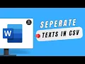 Separate Text In CSV Files With This Easy Function