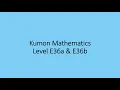 Kumon Mathematics E36a E36b