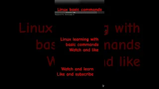 Linux basic commands start learning from basics ls cd touch cat mkdir etc