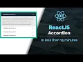 Learn React By Building an Accordion
