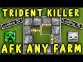 EASIEST TRIDENT KILLER In Minecraft Bedrock 1 21