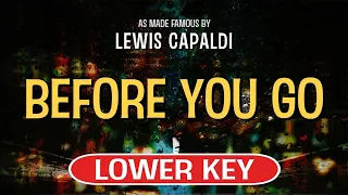 Download Before You Go (Karaoke Lower Key) - Lewis Capaldi MP3