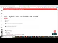 0x03 Python - Data Structures Lists Tuples 200 QUIZ COMPLETE
