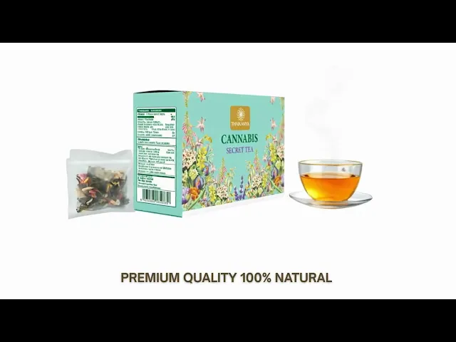 شاي القنب مع CBD وشاي الأزهار