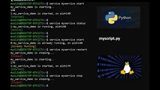 How to run python script using service in linux