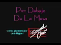Luis Miguel   Por Debajo De La Mesa Karaoke