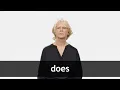 How to pronounce DOES in American English