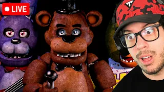 🔴 LIVE! - Playing FIVE NIGHTS AT FREDDY'S for the FIRST TIME!