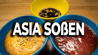 Drei Asiatische Soßen Rezept | Süß-Sauer-Soße, Teriyaki-Sauce, Erdnusssauce