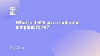 What is 0625 as a fraction in simplest form