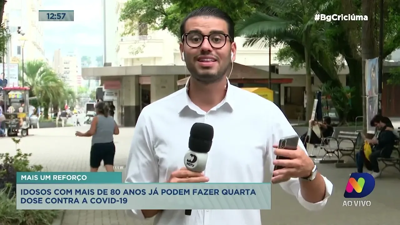 Criciúma começa a aplicar quarta dose da vacina para idosos com 80 anos ou mais