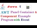 AWT Panel Example Program in Java