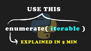 You Need To Use This In Python Python enumerate Tutorial