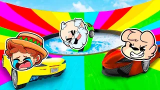  nos chocamos en el hoyo de la muerte en gta 5 coches vs demolicion gta v silviogamer